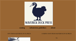 Desktop Screenshot of maverickduckpress.com